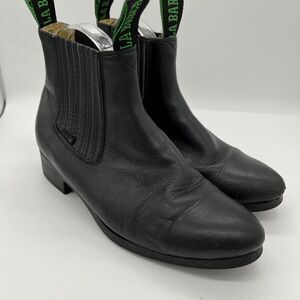 La Barca Traditional Black Leather Ankle Boot Size Mexico 24 USM 5.5; USW 7